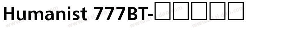 Humanist 777BT字体转换
